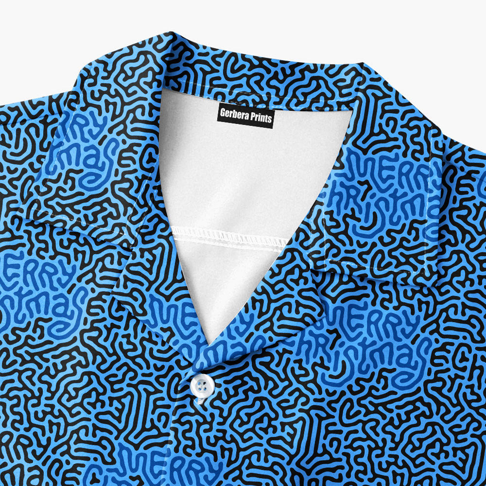 Merry Christmas Holiday Hidden Text Message - Golf Hawaiian Shirt