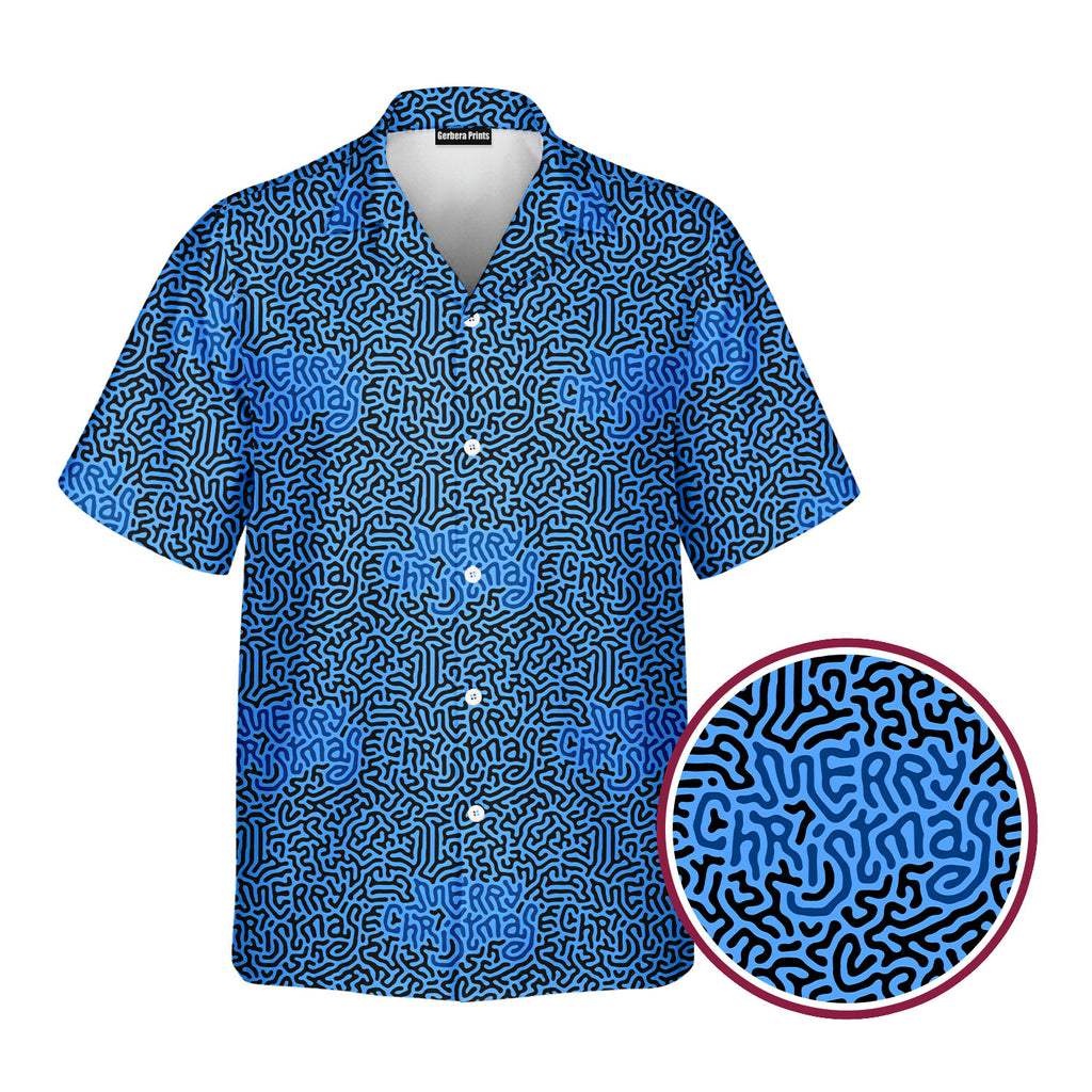 Merry Christmas Holiday Hidden Text Message - Golf Hawaiian Shirt-Hawaiian Shirt-Gerbera Prints