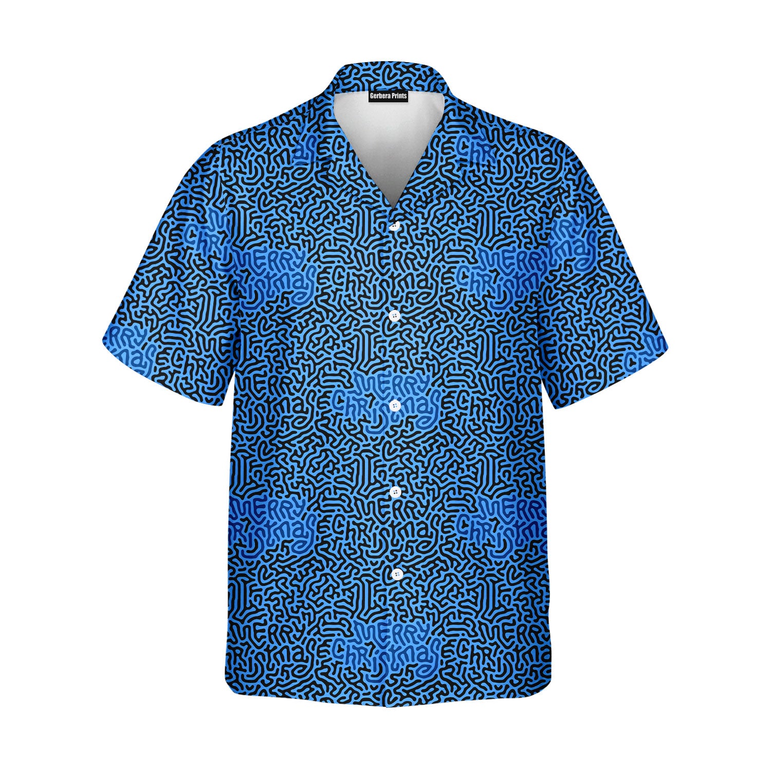 Merry Christmas Holiday Hidden Text Message - Golf Hawaiian Shirt-Hawaiian Shirt-Gerbera Prints