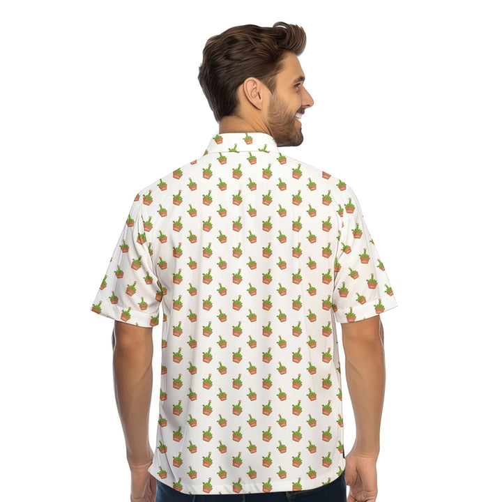 Cactus Merry Christmas - Funny Golf Hawaiian Shirt 