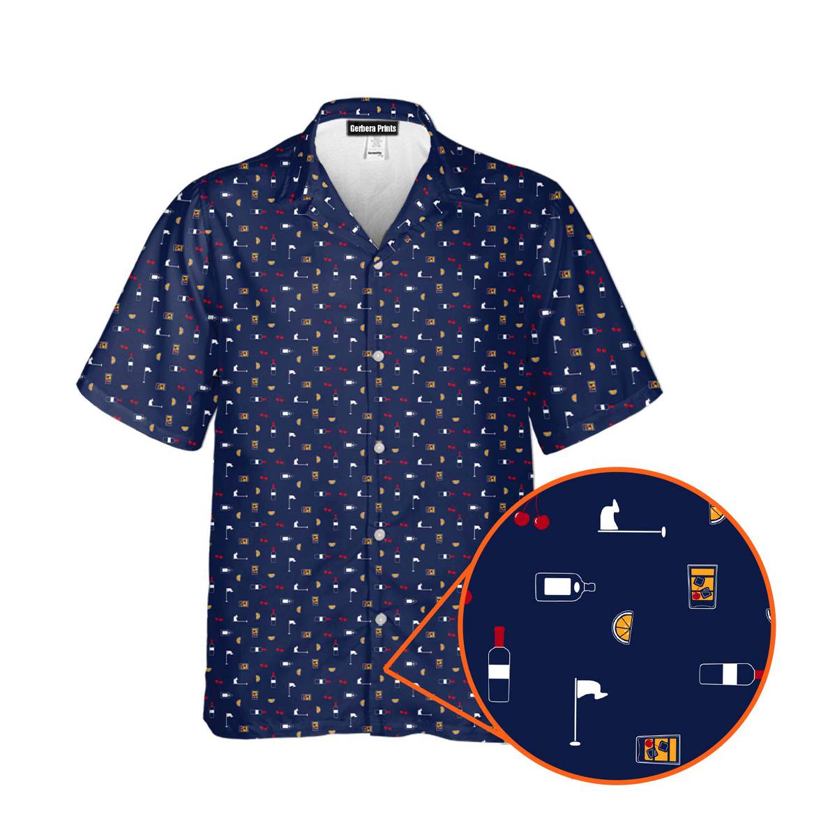 Beer Flag - Golf Hawaiian Shirt-Hawaiian Shirt-Gerbera Prints