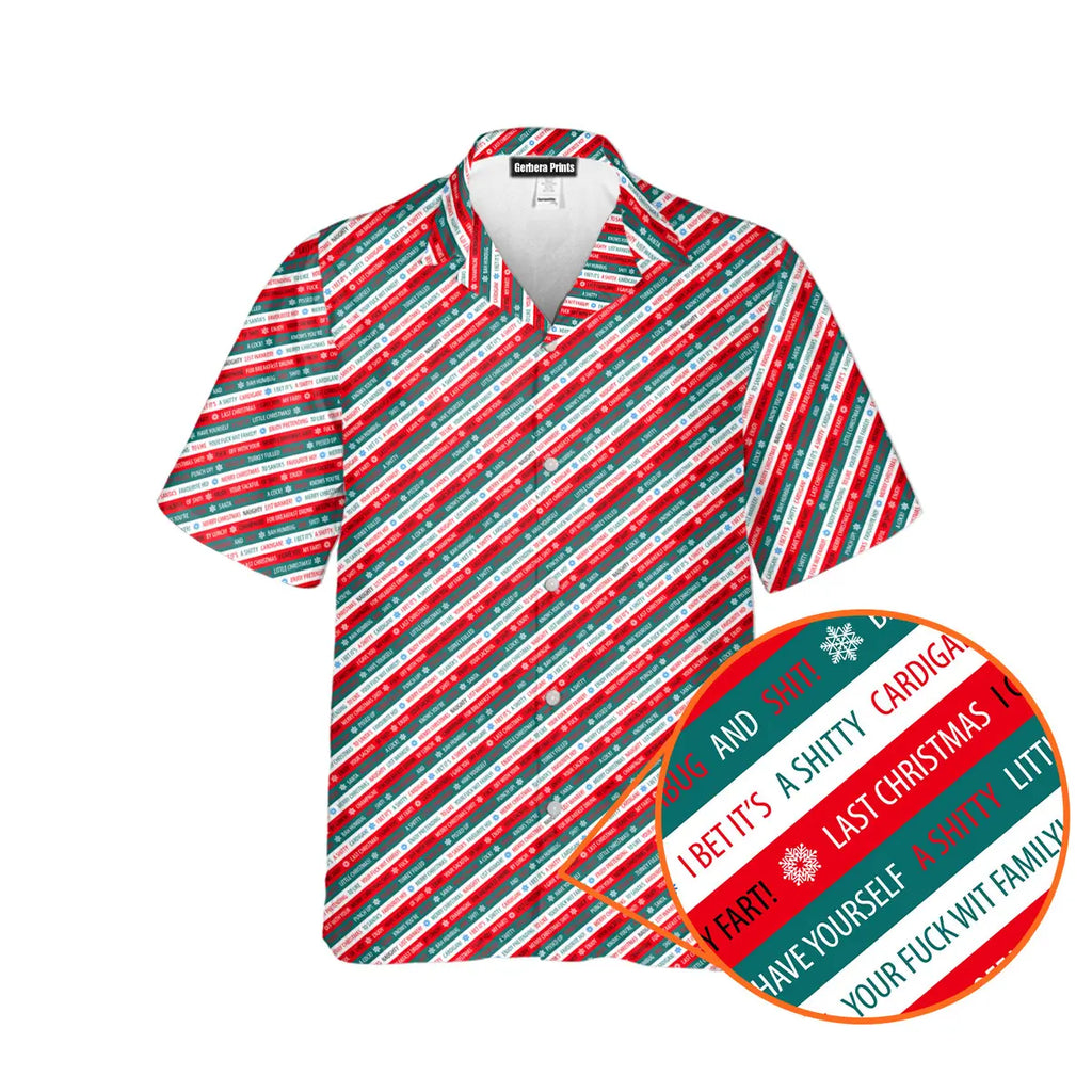 Christmas Xmas Funny Rude Joke - Funny Golf Hawaiian Shirt-Hawaiian Shirt-Gerbera Prints