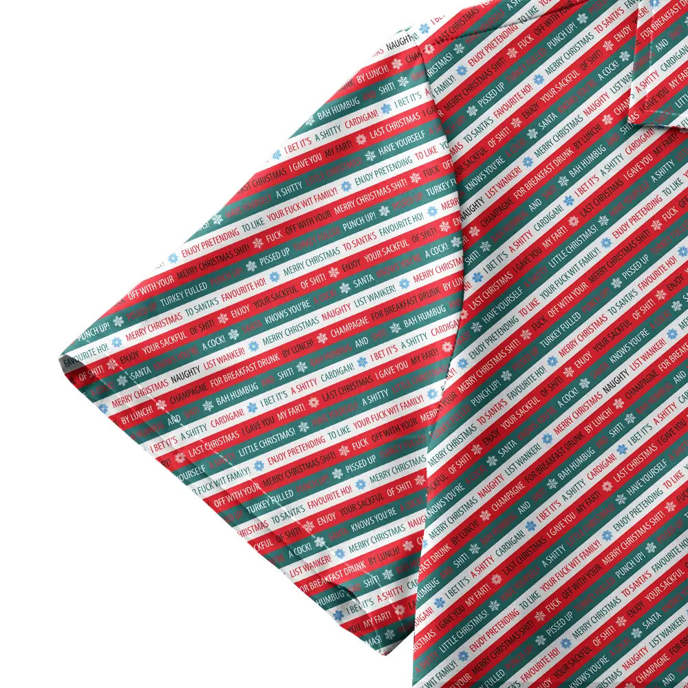 Christmas Xmas Funny Rude Joke - Funny Golf Hawaiian Shirt-Hawaiian Shirt-Gerbera Prints