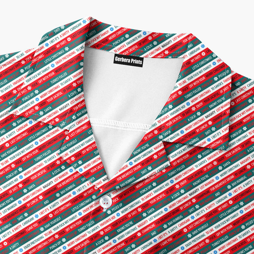 Christmas Xmas Funny Rude Joke - Funny Golf Hawaiian Shirt-Hawaiian Shirt-Gerbera Prints
