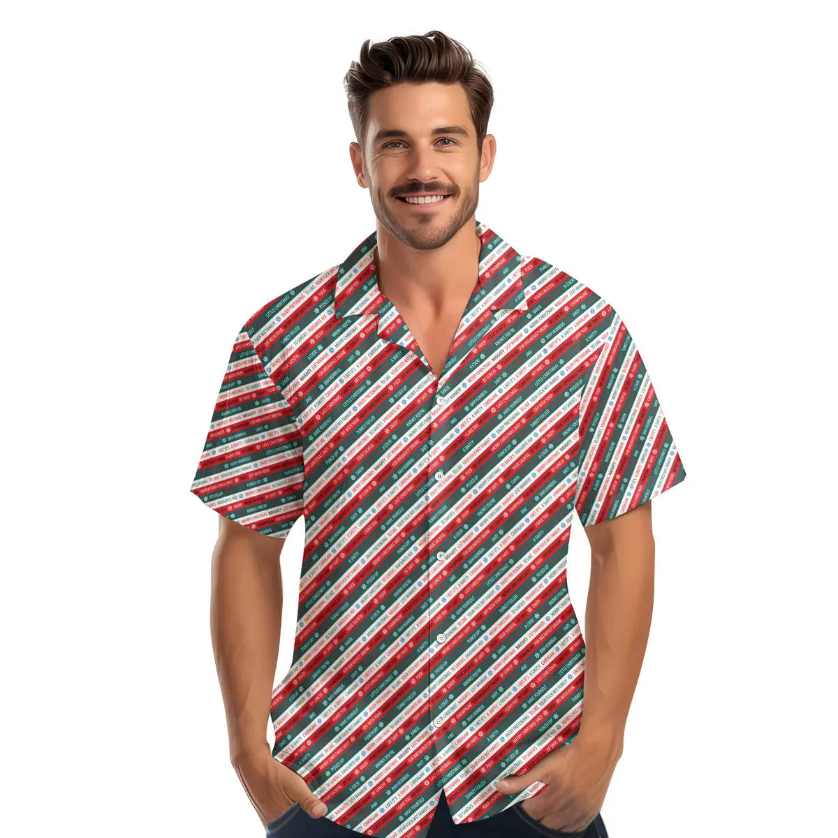 Christmas Xmas Funny Rude Joke - Funny Golf Hawaiian Shirt-Hawaiian Shirt-Gerbera Prints