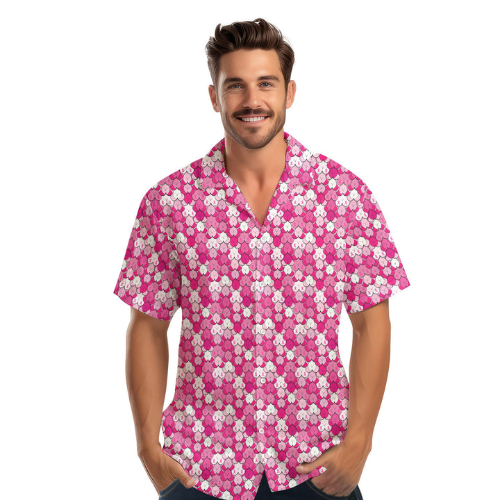 Pink Ribbon - Funny Golf Hawaiian Shirt