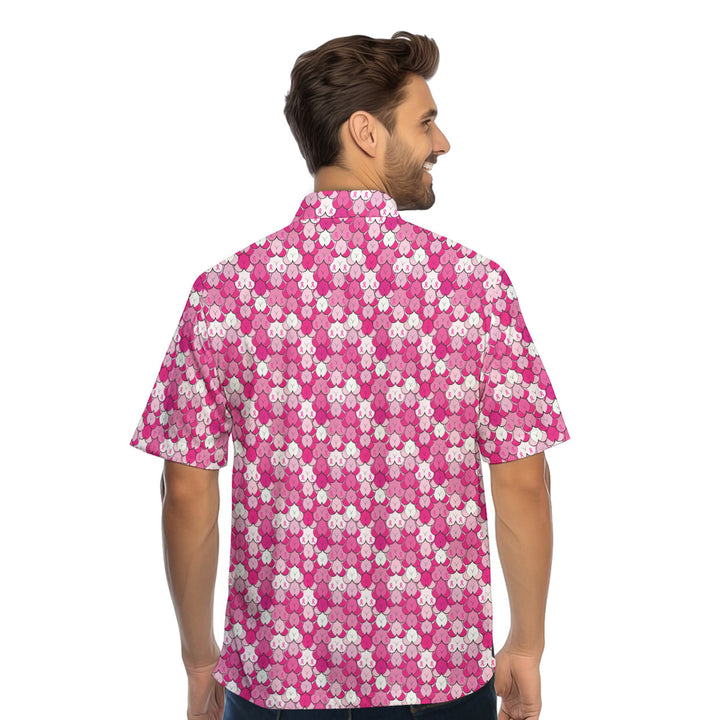 Pink Ribbon - Funny Golf Hawaiian Shirt