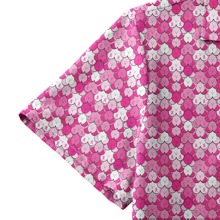 Pink Ribbon - Funny Golf Hawaiian Shirt