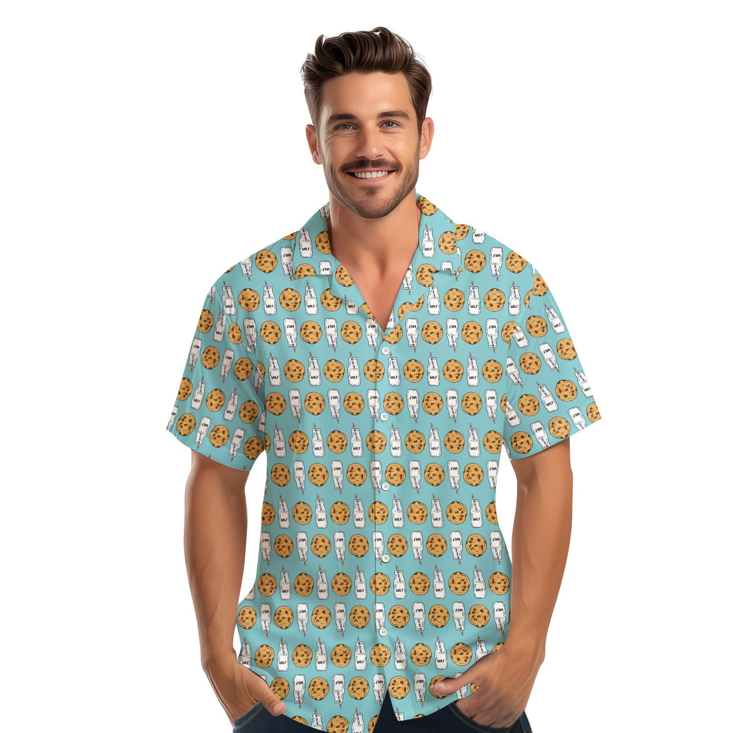 Milk 'N' Cookies - Funny Golf Hawaiian Shirt