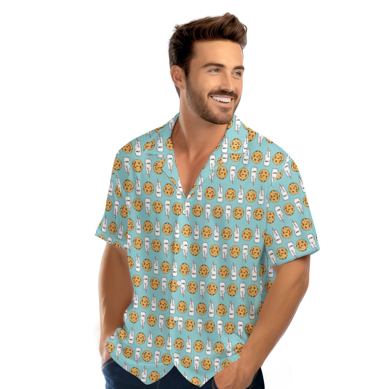Milk 'N' Cookies - Funny Golf Hawaiian Shirt