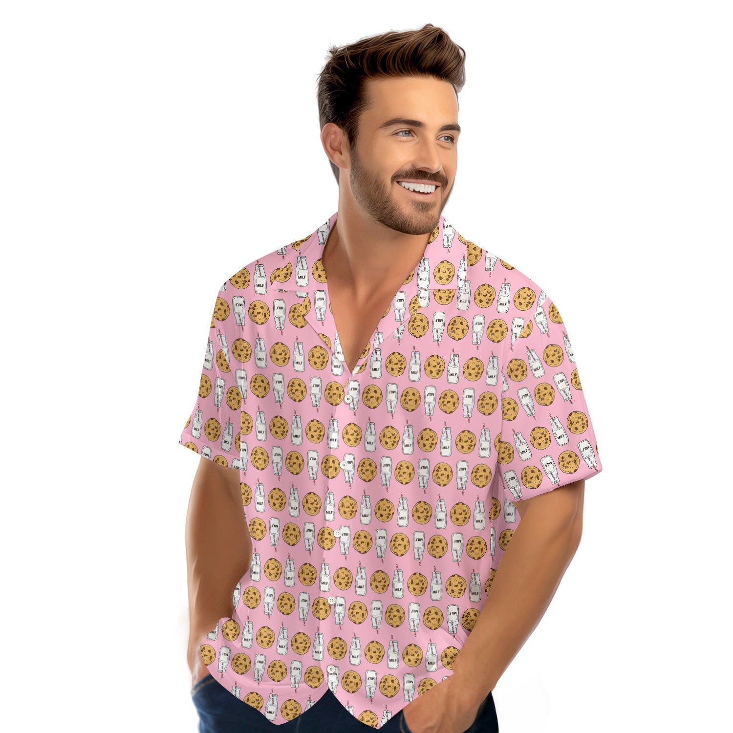 Milk 'N' Cookies - Funny Golf Hawaiian Shirt-Hawaiian Shirt-Gerbera Prints