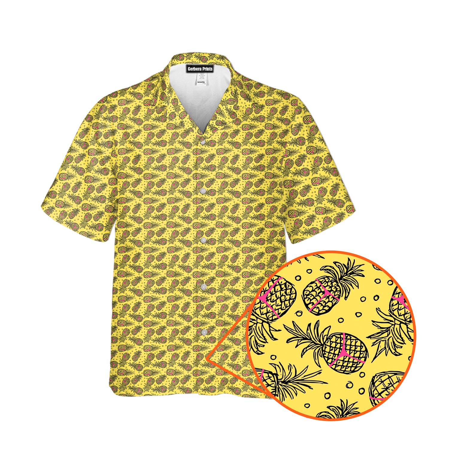 Pineapple Slut - Funny Golf Hawaiian Shirt-Hawaiian Shirt-Gerbera Prints