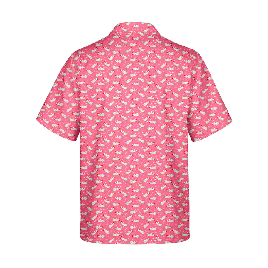 Back preview of Choking The Chicken - Funny Golf Hawaiian Shirt with your team and number