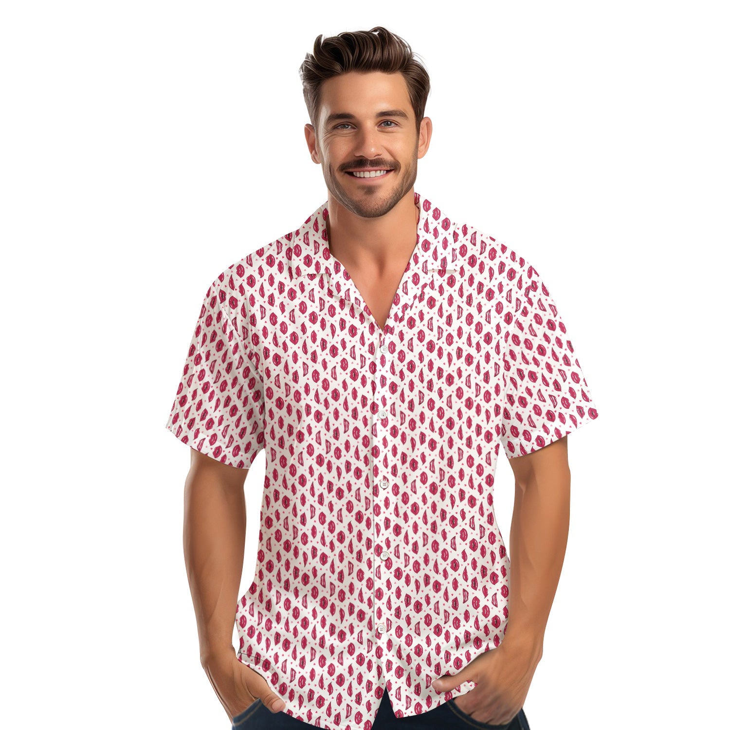 Vertical Smile - Funny Golf Hawaiian Shirt-Hawaiian Shirt-Gerbera Prints