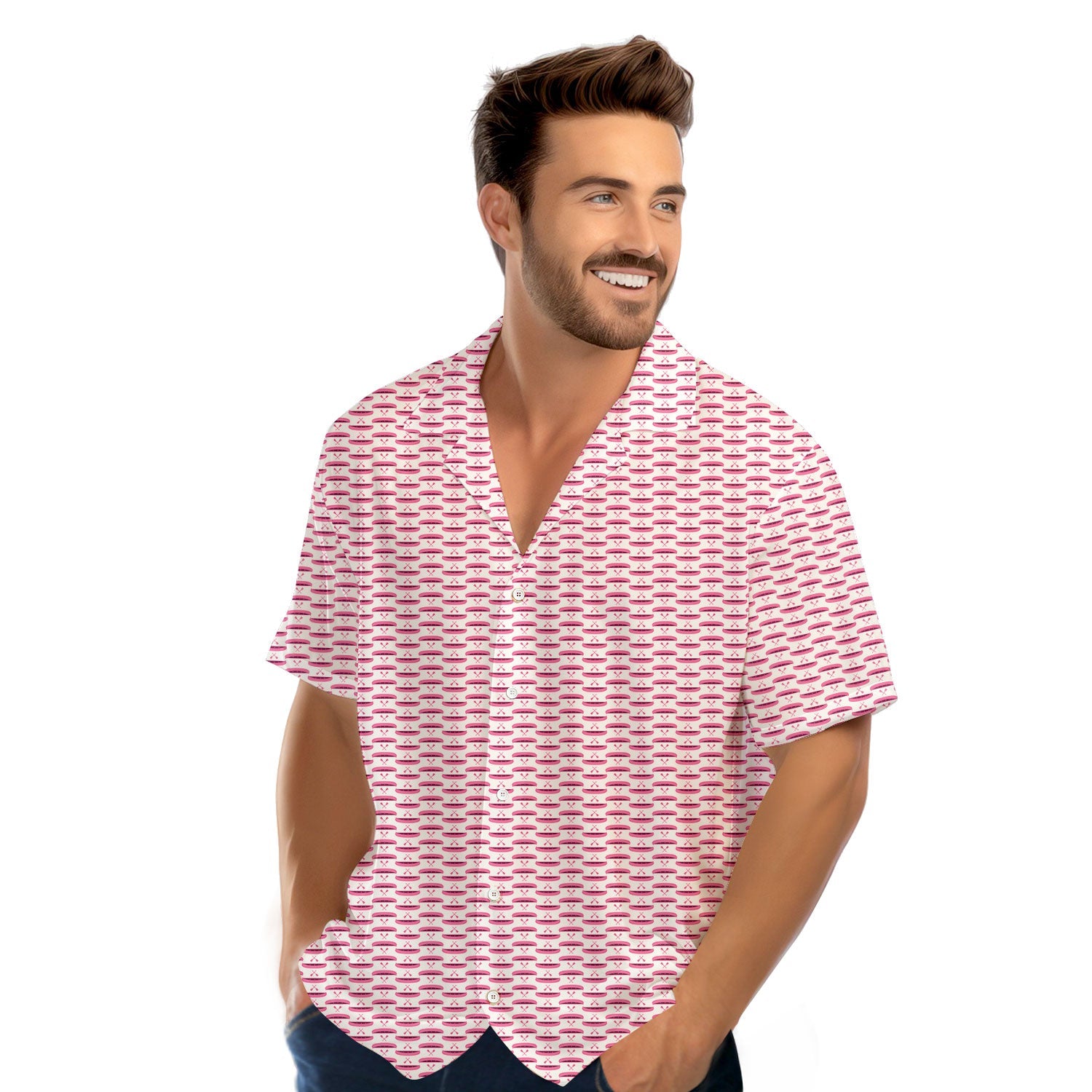 Paddle the Pink Canoe - Funny Golf Hawaiian Shirt-Hawaiian Shirt-Gerbera Prints