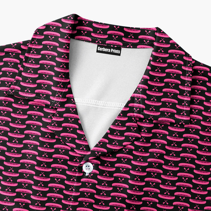 Paddle the Pink Canoe - Funny Golf Hawaiian Shirt