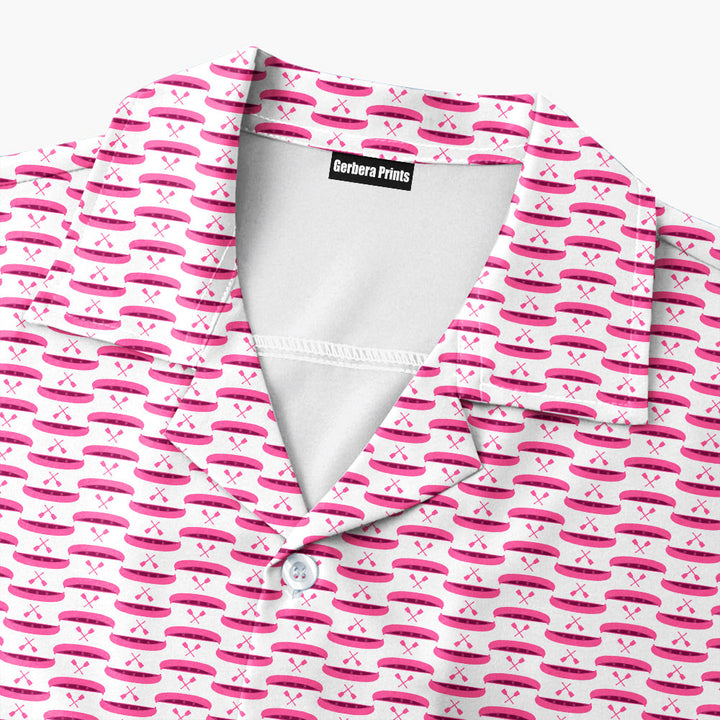 Paddle the Pink Canoe - Funny Golf Hawaiian Shirt