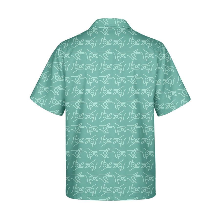 Back preview of Bean Flicker - Funny Golf Hawaiian Shirt with your team and number