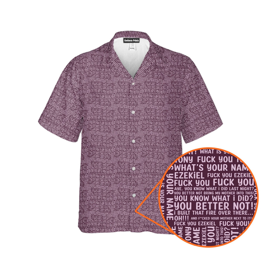 Front preview of Tony and Ezekiel - Funny Golf Hawaiian Shirt with your name