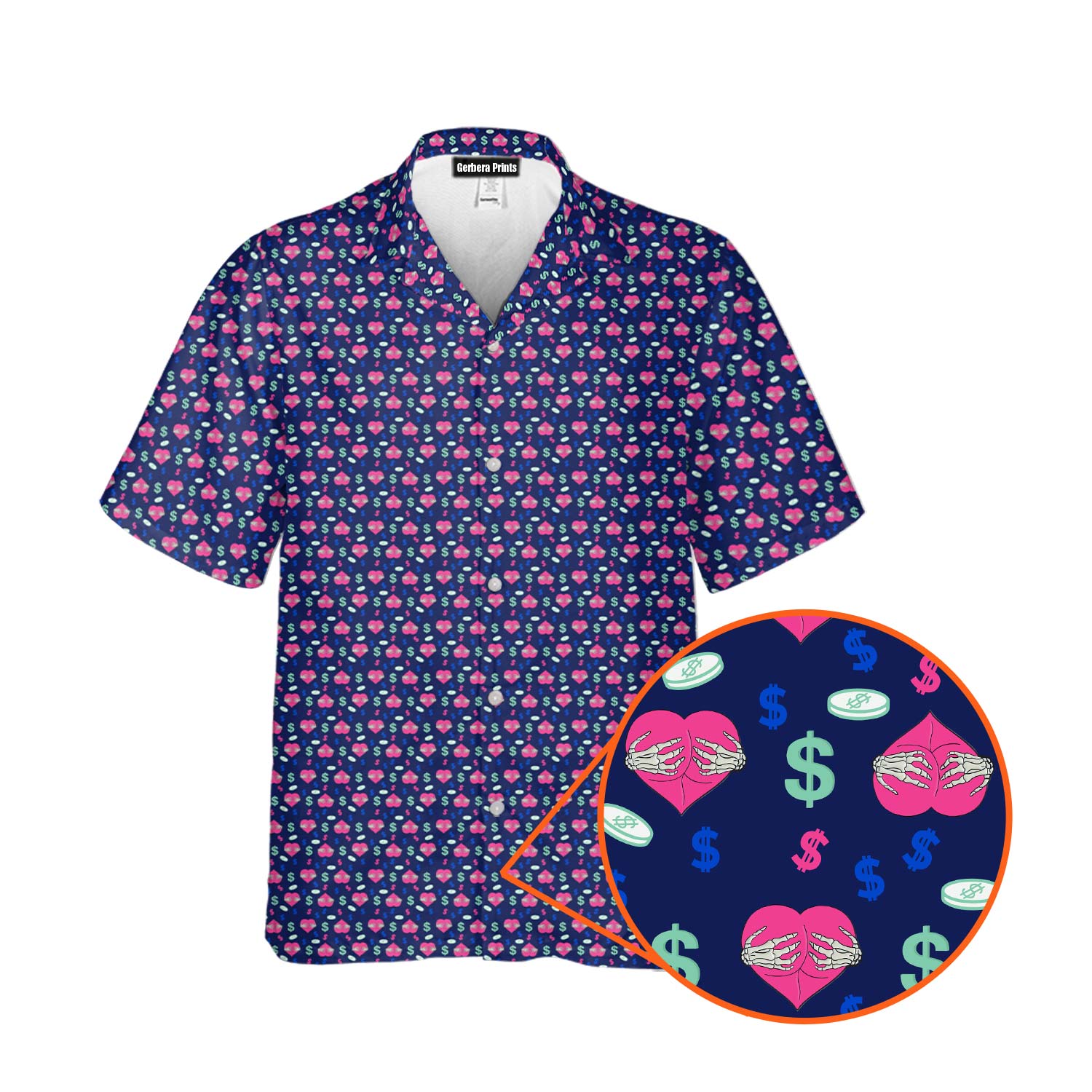 Booty Money - Funny Golf Hawaiian Shirt-Hawaiian Shirt-Gerbera Prints
