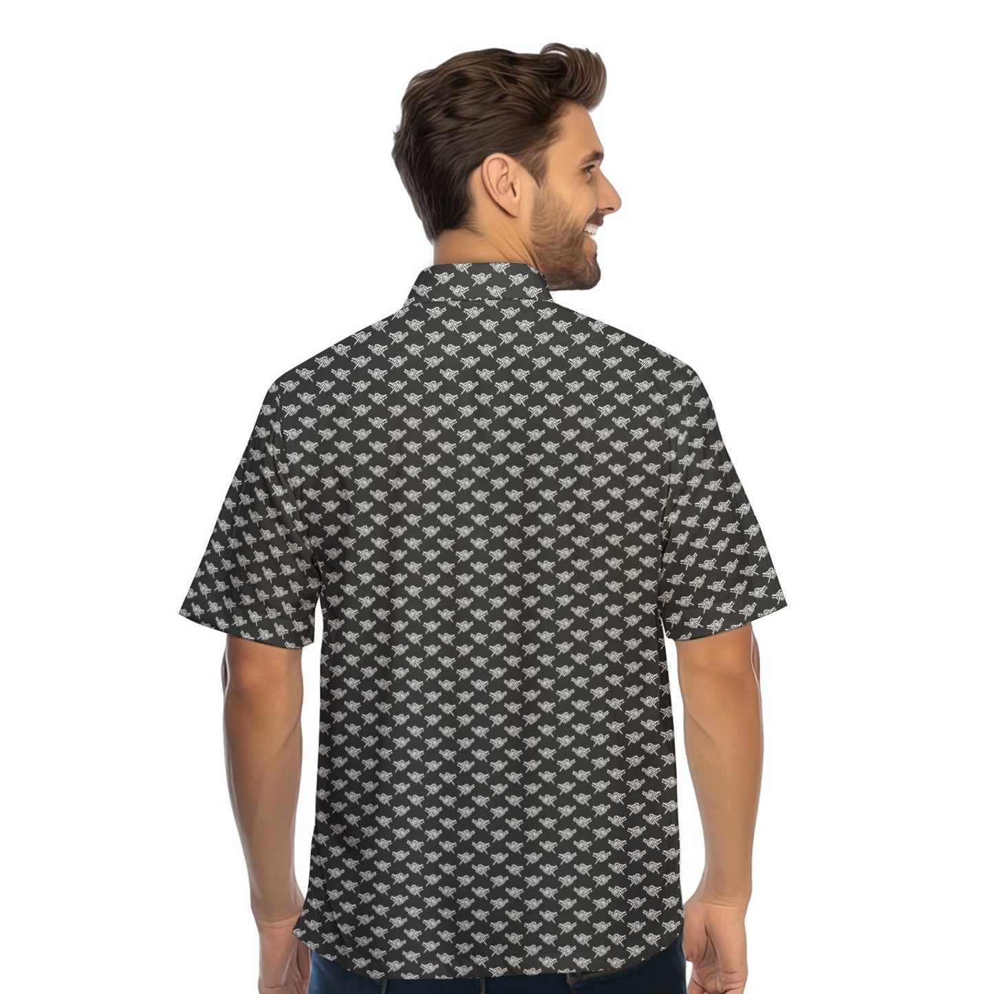Shaking Hands Skeleton - Funny Golf Hawaiian Shirt