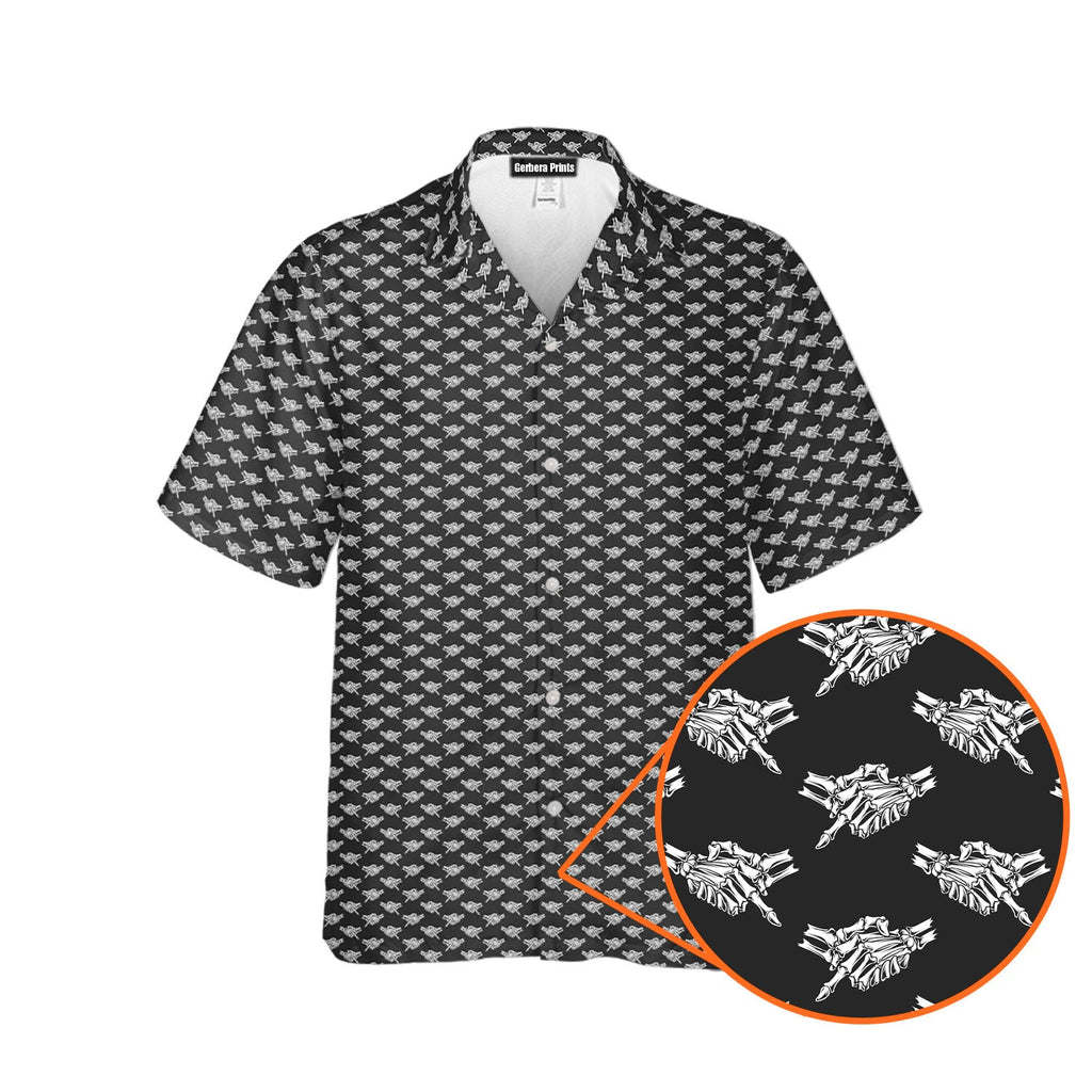 Shaking Hands Skeleton - Funny Golf Hawaiian Shirt-Hawaiian Shirt-Gerbera Prints