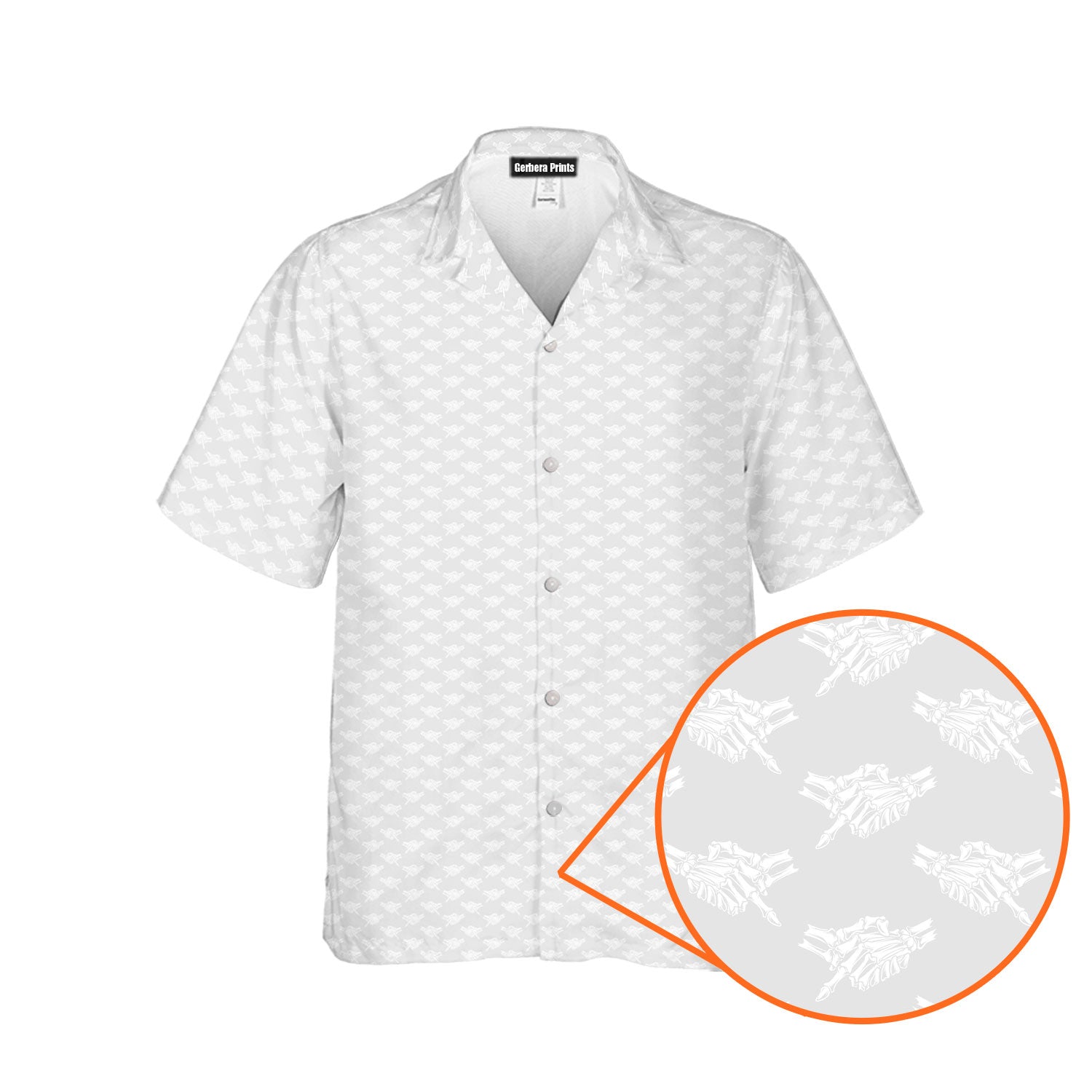 Shaking Hands Skeleton - Funny Golf Hawaiian Shirt-Hawaiian Shirt-Gerbera Prints