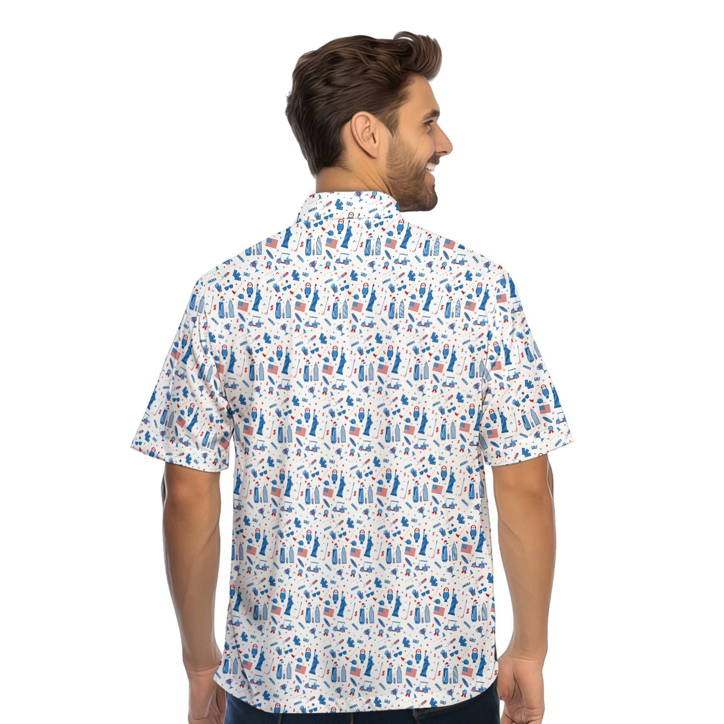America Golf - Funny Golf Hawaiian Shirt