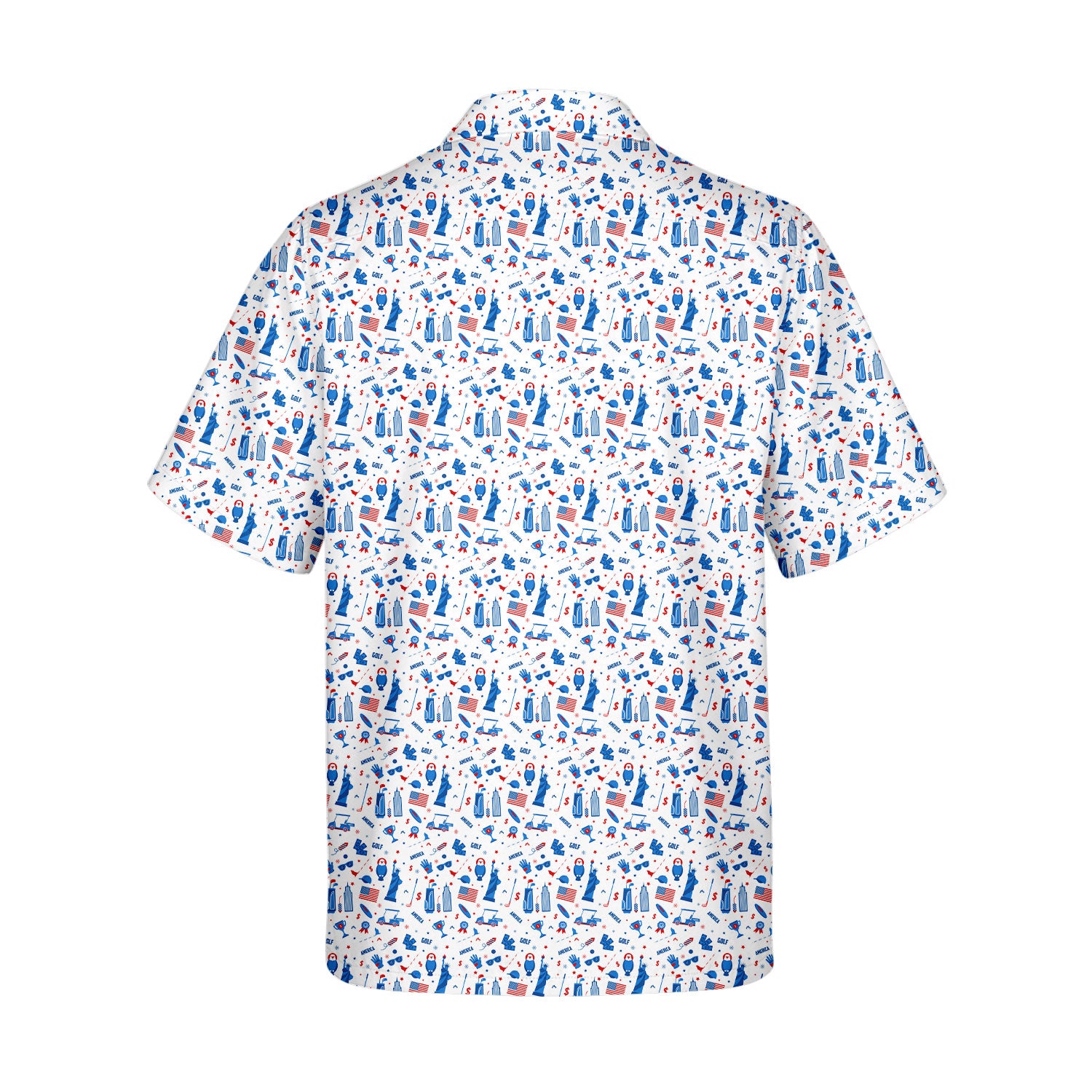 America Golf - Funny Golf Hawaiian Shirt-Hawaiian Shirt-Gerbera Prints