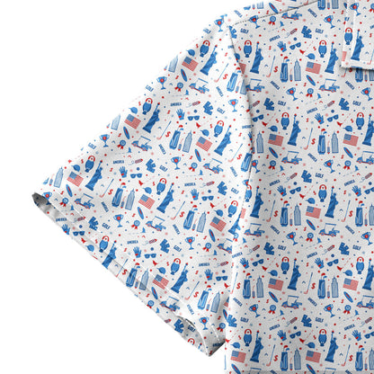 America Golf - Funny Golf Hawaiian Shirt