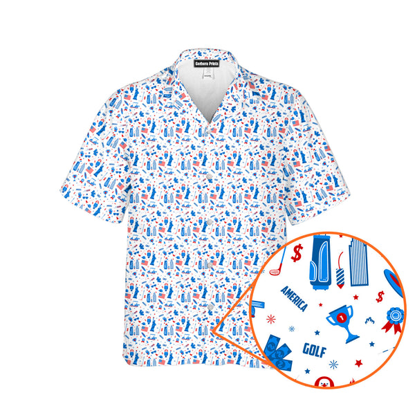 America Golf - Funny Golf Hawaiian Shirt