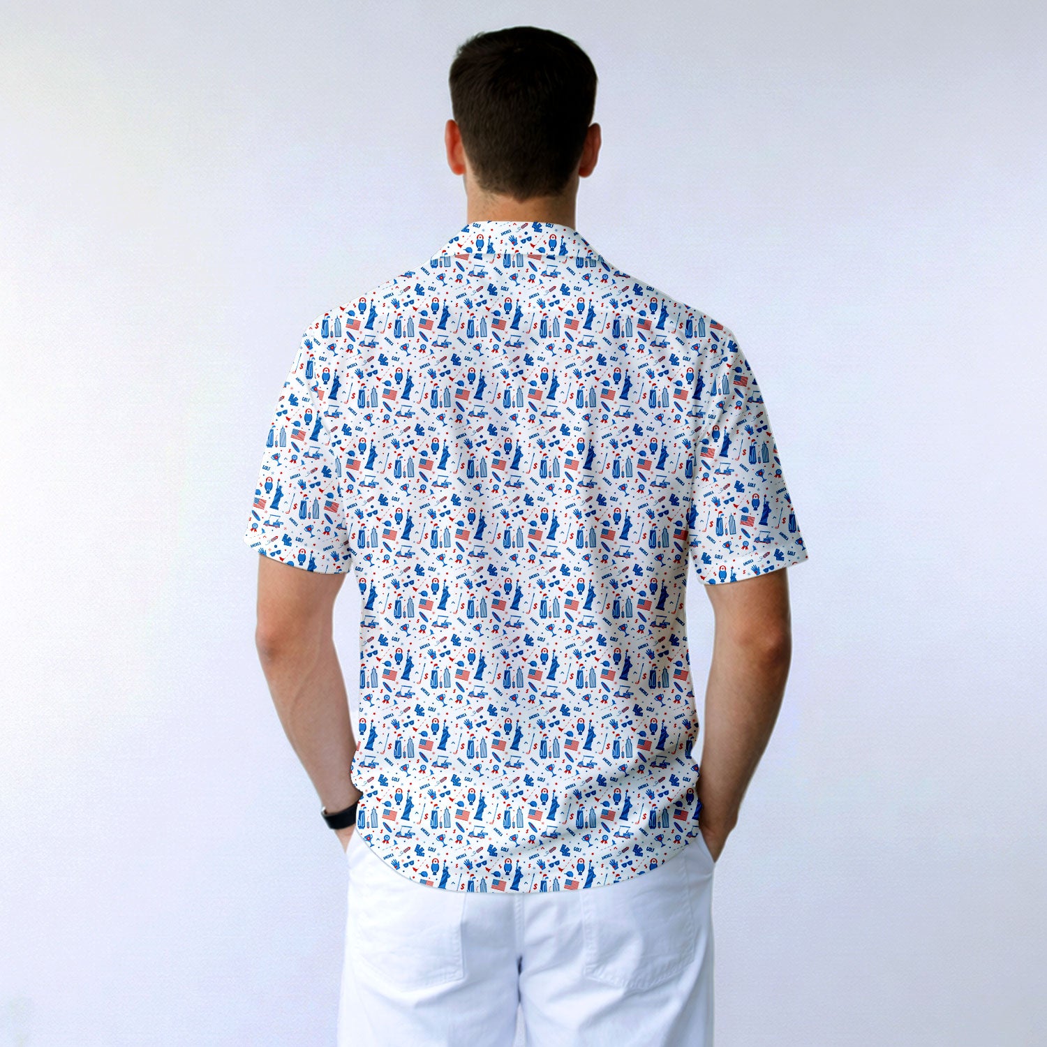 America Golf - Funny Golf Hawaiian Shirt-Hawaiian Shirt-Gerbera Prints
