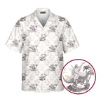 Jesus Riding Dinosaur - Funny Golf Hawaiian Shirt-Hawaiian Shirt-Gerbera Prints