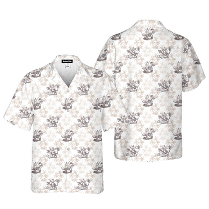 Jesus Riding Dinosaur - Funny Golf Hawaiian Shirt