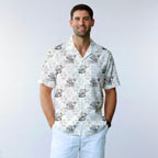 Jesus Riding Dinosaur - Funny Golf Hawaiian Shirt-Hawaiian Shirt-Gerbera Prints