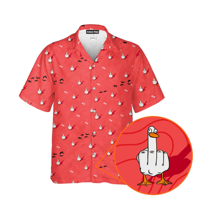 Duck You - Funny Golf Hawaiian Shirt 