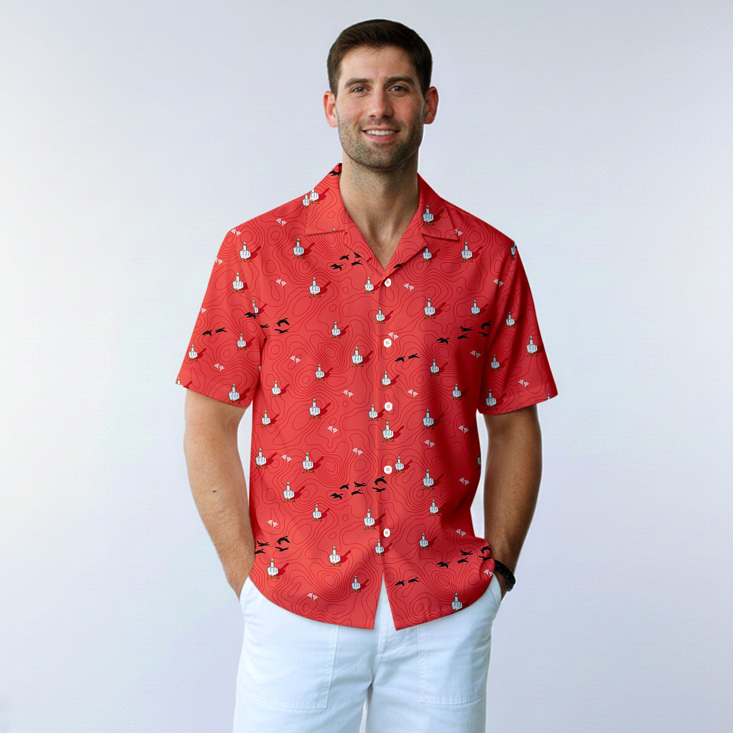 Duck You - Funny Golf Hawaiian Shirt