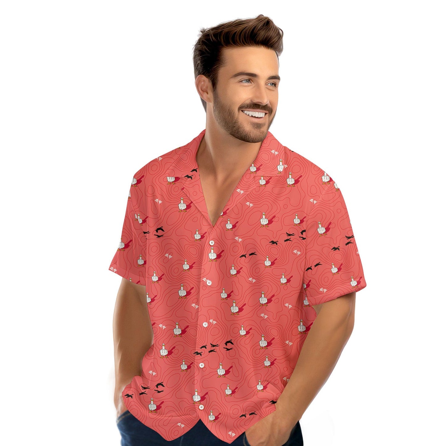 Duck You - Funny Golf Hawaiian Shirt