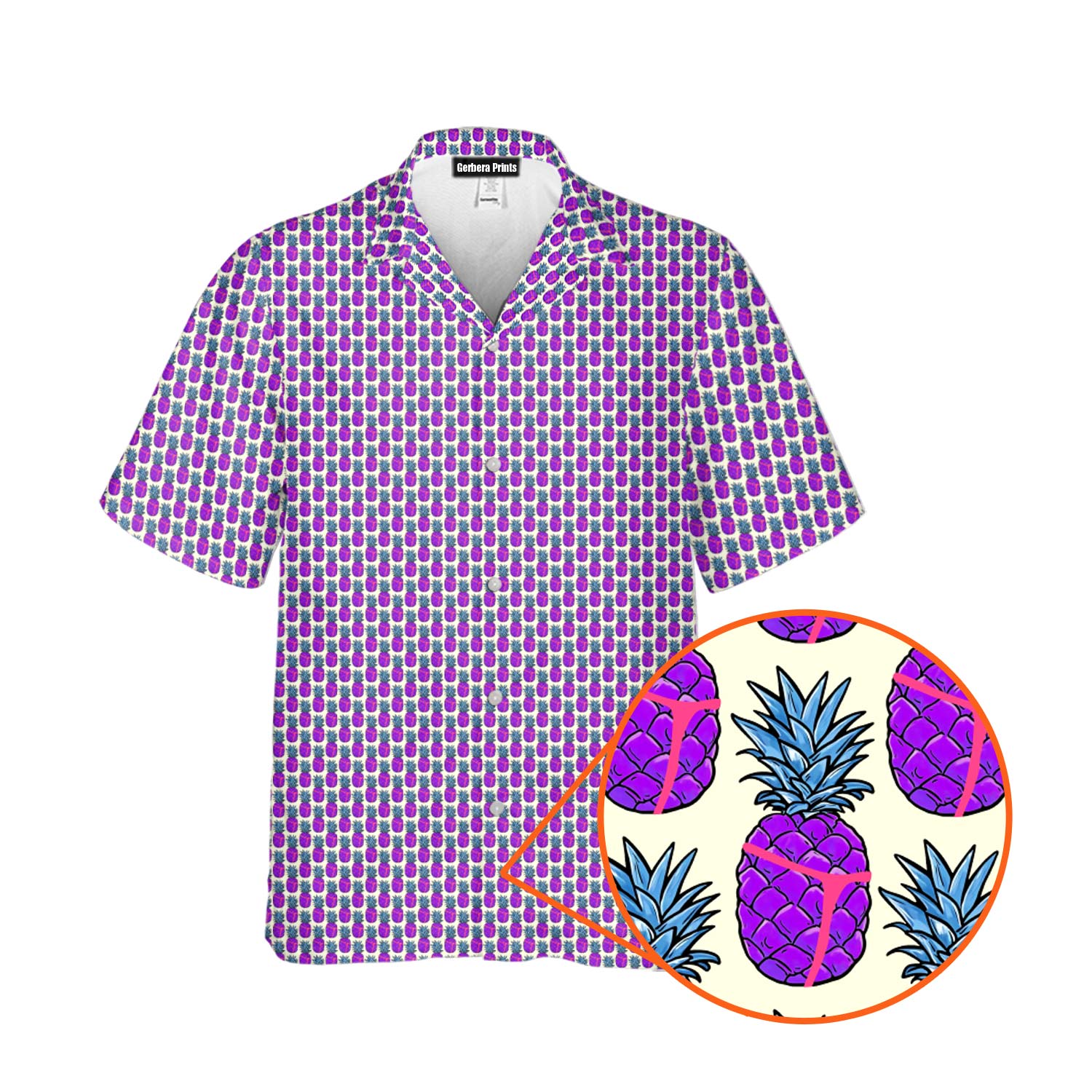 Slutty Pineapple - Funny Golf Hawaiian Shirt-Hawaiian Shirt-Gerbera Prints