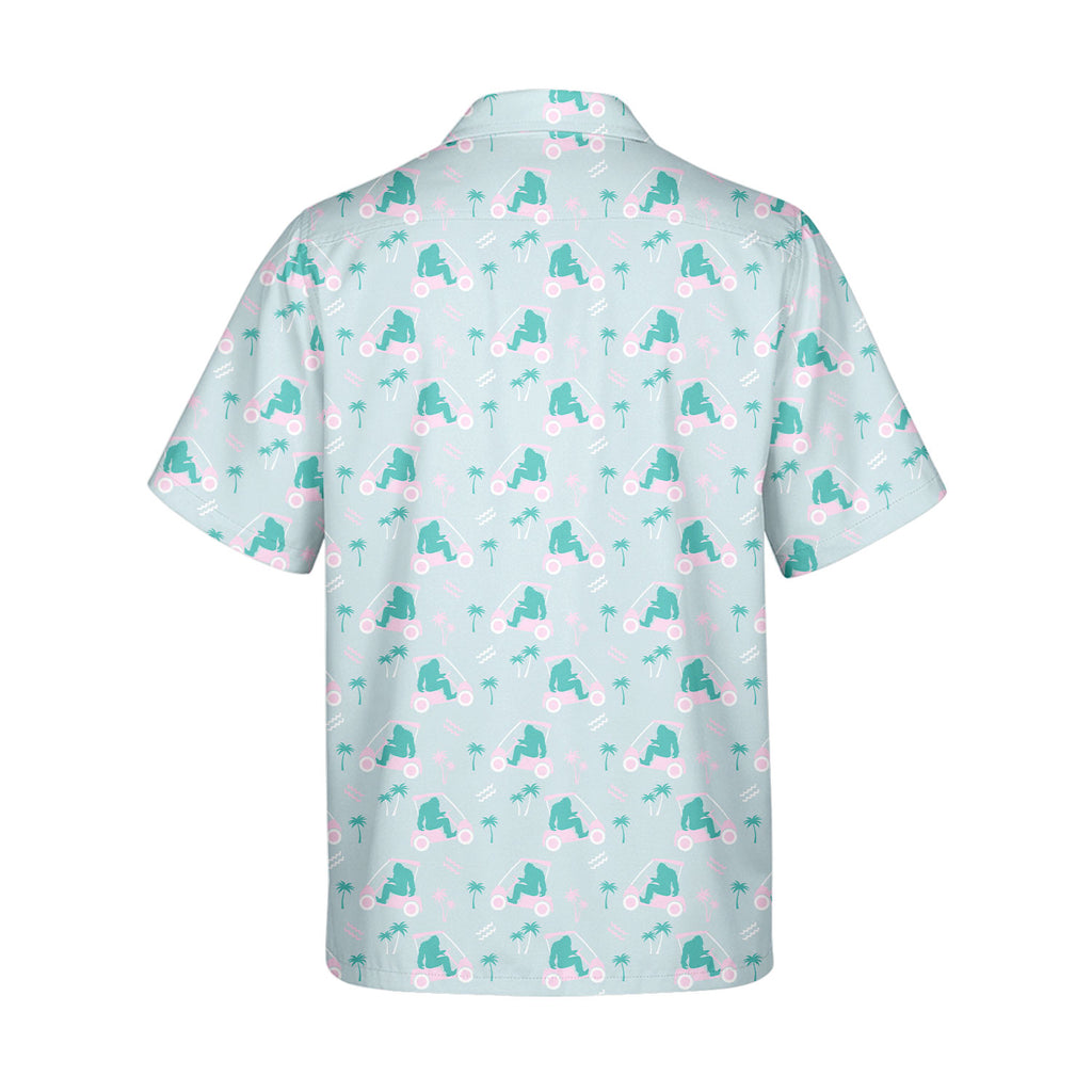 Bigfoot Golf - Funny Golf Hawaiian Shirt