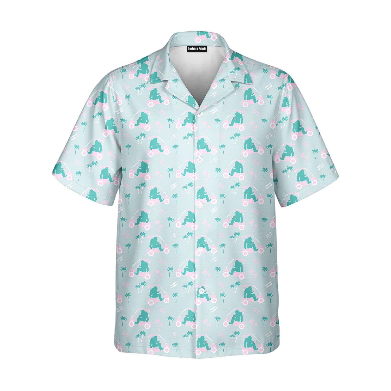 Bigfoot Golf - Funny Golf Hawaiian Shirt