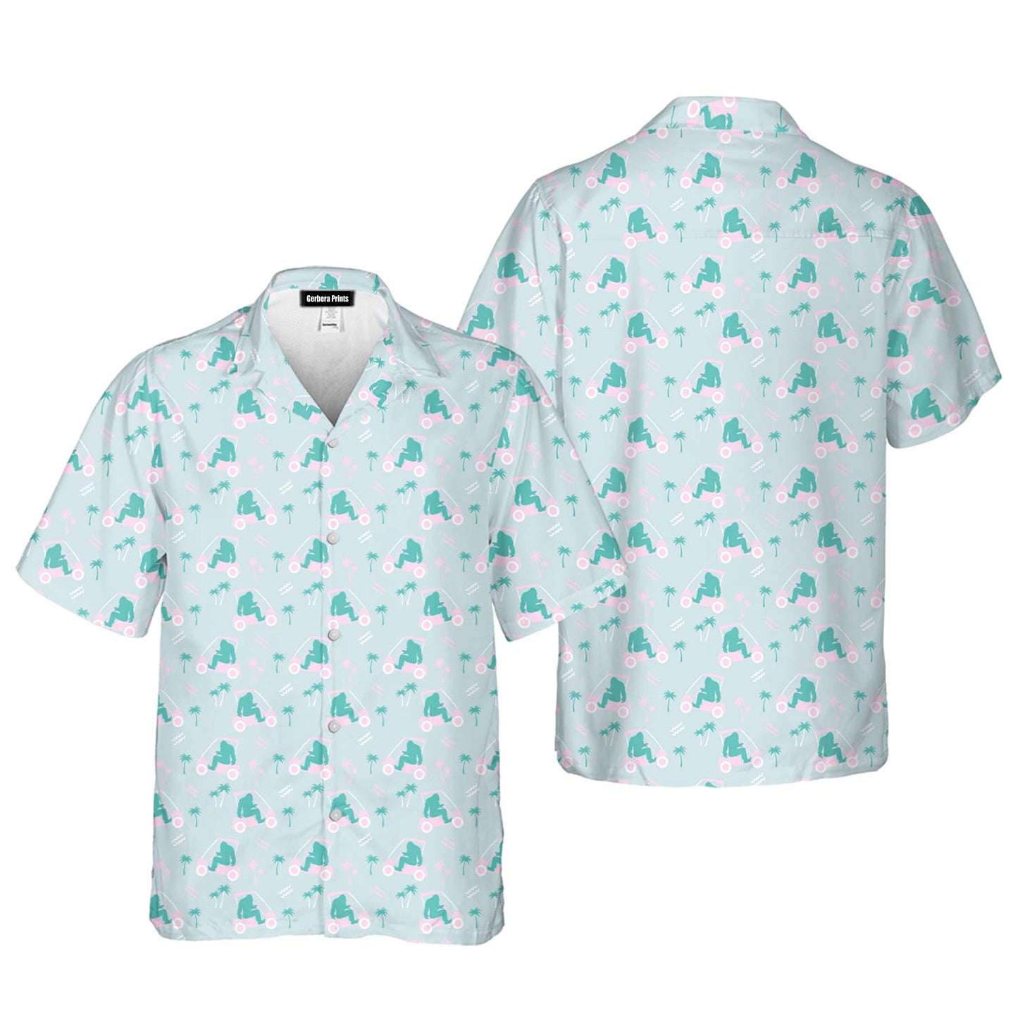 Bigfoot Golf - Funny Golf Hawaiian Shirt