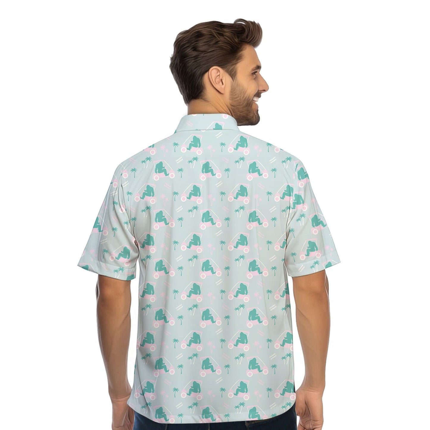 Bigfoot Golf - Funny Golf Hawaiian Shirt