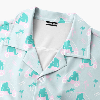 Bigfoot Golf - Funny Golf Hawaiian Shirt
