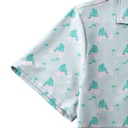 Bigfoot Golf - Funny Golf Hawaiian Shirt