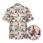 Bigfoot On The Green - Funny Golf Hawaiian Shirt