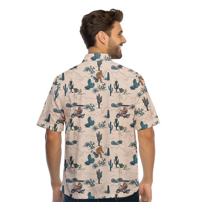 Bigfoot On The Green - Funny Golf Hawaiian Shirt
