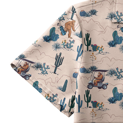Bigfoot On The Green - Funny Golf Hawaiian Shirt