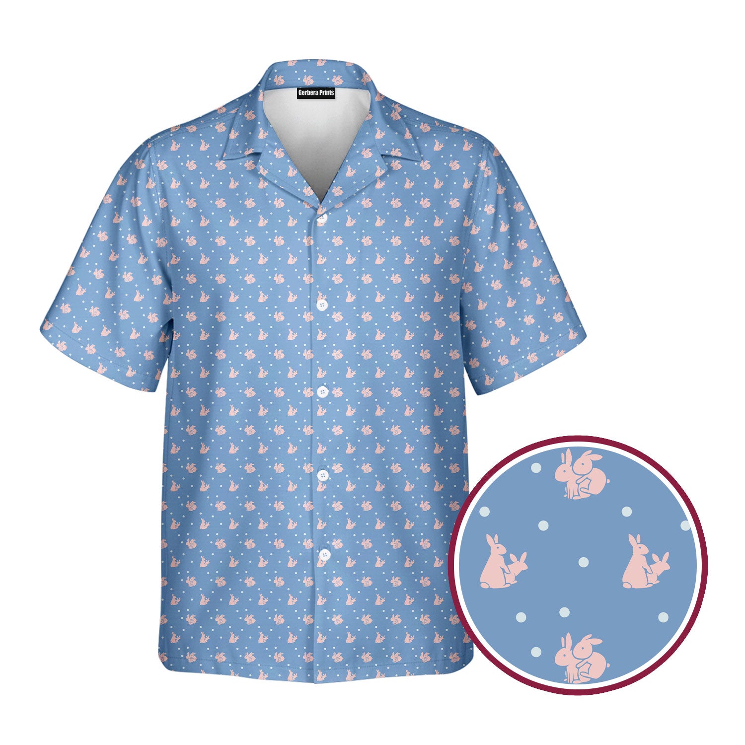 Lovers Rabbits - Funny Golf Hawaiian Shirt-Hawaiian Shirt-Gerbera Prints