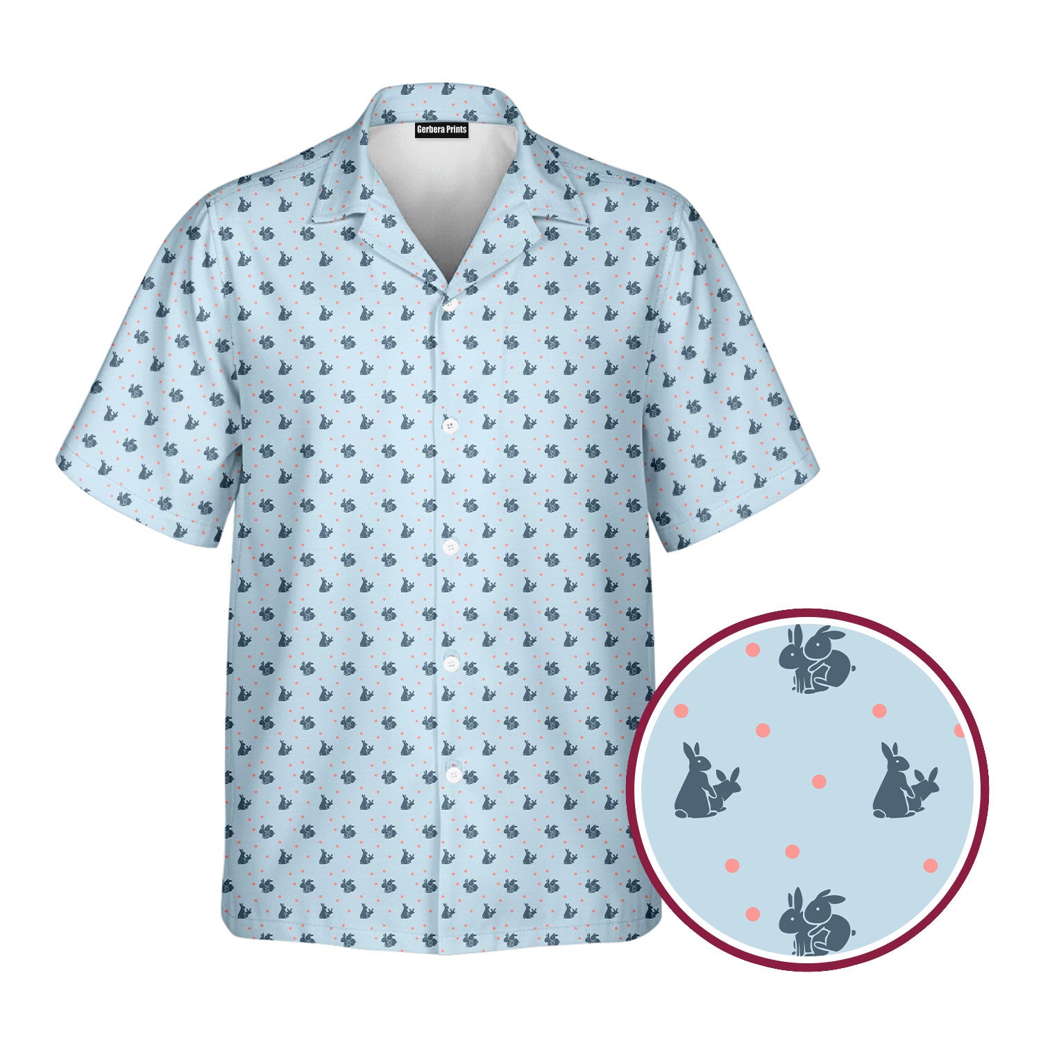 Lovers Rabbits - Funny Golf Hawaiian Shirt-Hawaiian Shirt-Gerbera Prints